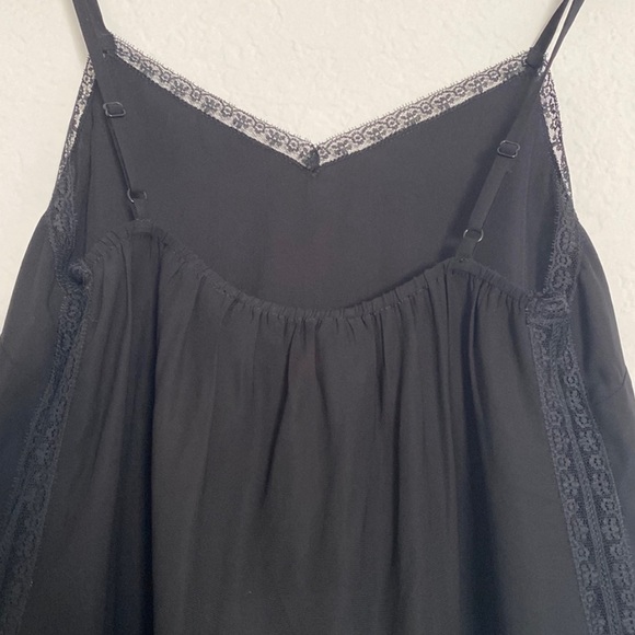 Diane von Furstenberg DVF - Black Lace Trimmed Elizabeth Cami - Picture 5 of 6